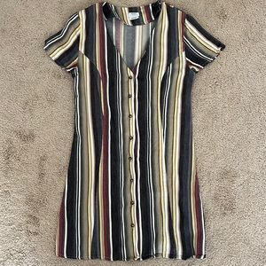 RVCA Mid length cotton multi color summer dress